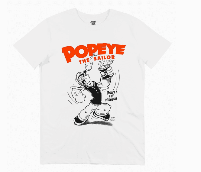 Hovedbilde Popeye The Sailor Graphic Hvit