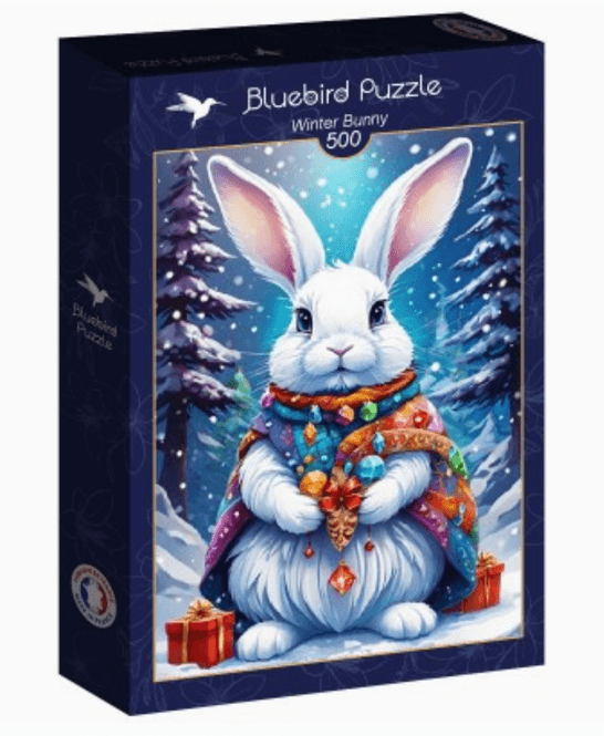 Hovedbilde Bluebird Puzzle – Winter Bunny 500 brikker